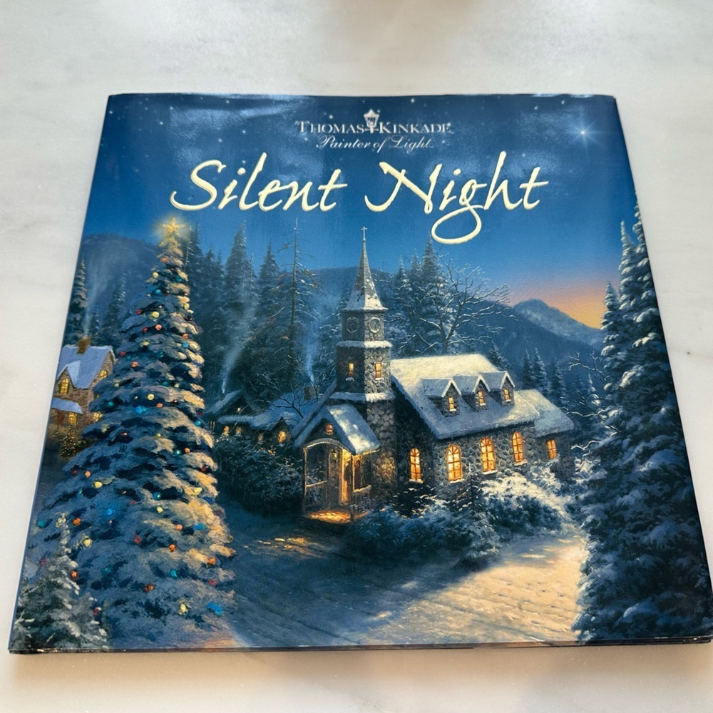 Thomas Kinkade Illustrated Silent Night Picture Story Hardcover Book - Picture 1 of 6